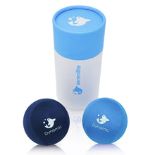 Stress Ball 2.0 with Dynamic Resistance & Grip Strengthening - Dual Core Gel and Foam (Blue, Dark Blue)