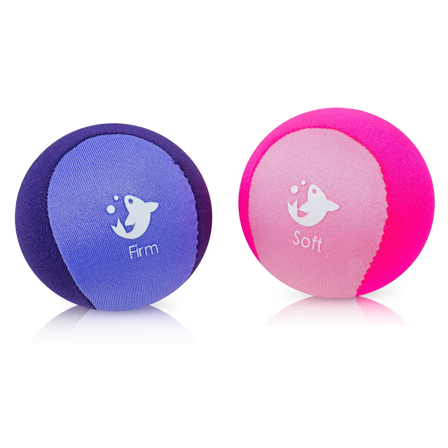 Serenilite 2X Hand Therapy Exercise Stress Ball Bundle - Dual Color - Soft, Firm