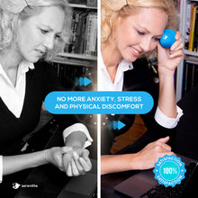 Stress Ball 2.0 with Dynamic Resistance & Grip Strengthening - Dual Core Gel and Foam (Blue, Dark Blue)