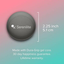 Serenilite Hand Therapy Stress Ball - Stress & Anxiety Relief - Jet Black