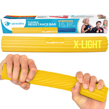 Serenilite Flex Bars, Hand and Grip Strengthener, Forearm Exerciser Workout, Tennis Elbow Relief