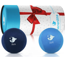 Serenilite 2X Hand Therapy Exercise Stress Ball Bundle - Dual Color - Soft, Firm