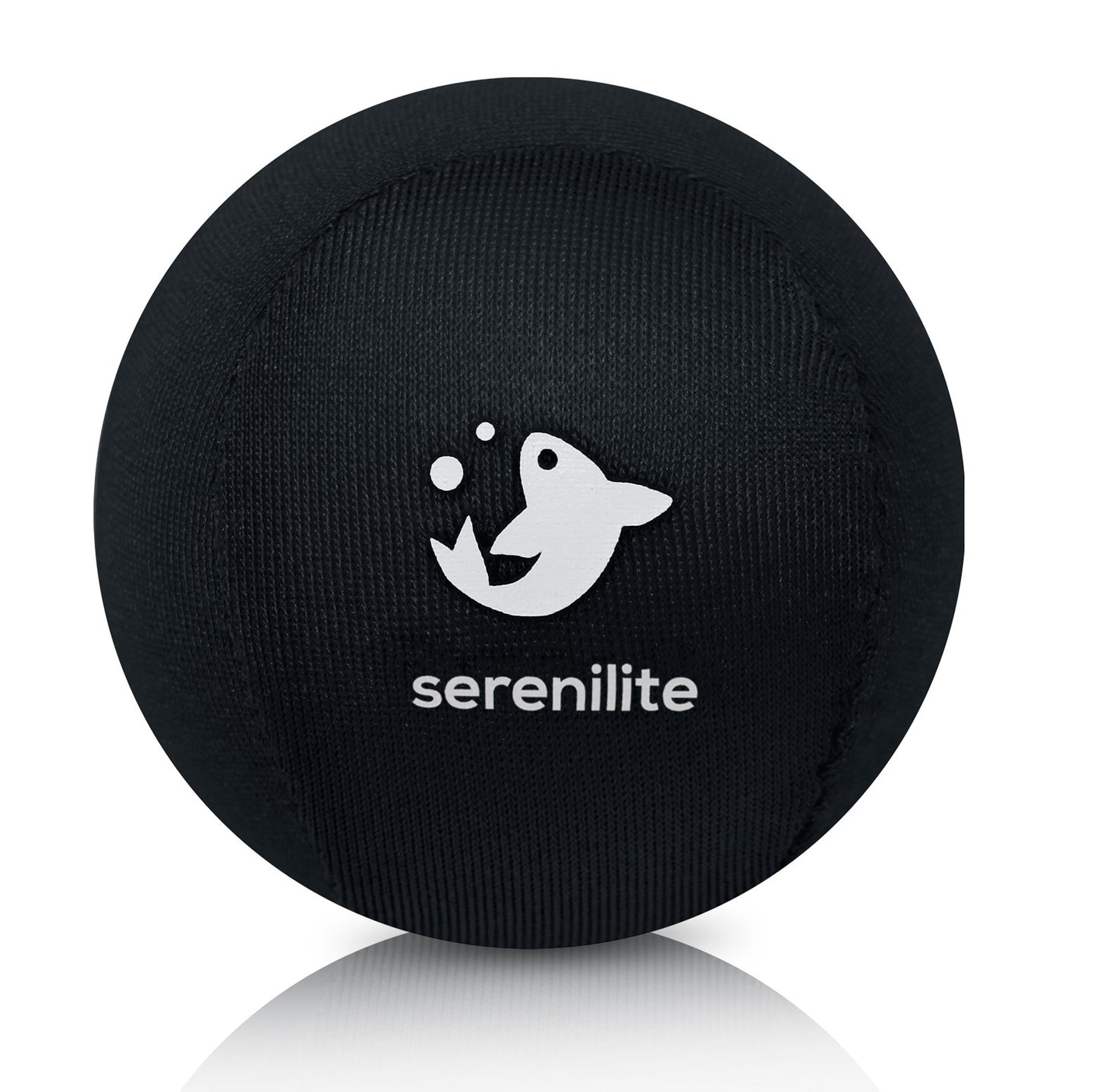 Serenilite Hand Therapy Stress Ball - Stress & Anxiety Relief - Jet Black