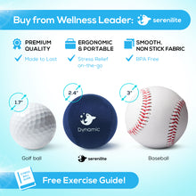 Stress Ball 2.0 with Dynamic Resistance & Grip Strengthening - Dual Core Gel and Foam (Blue, Dark Blue)