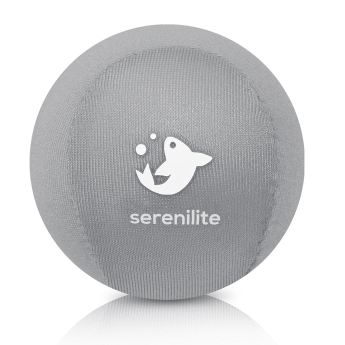 Serenilite Hand Therapy Stress Ball - Stress & Anxiety Relief - Titanium