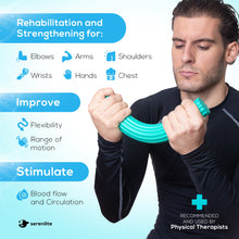Flexible Resistance Bar | Grip Strength Trainer, Forearm Exerciser Workout | Flexbar for Tennis Elbow, Golfers Elbow - Medium (Green)